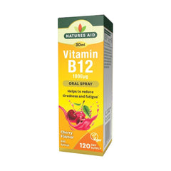 Natures Aid - Vitamin B12 Daily Oral Spray - Cherry - 30 ml