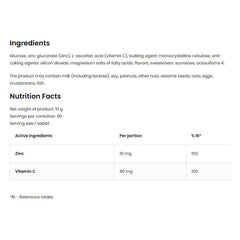 OstroVit - Pharma Zinc Lozenges - Lemon Mint - 90 Tablets