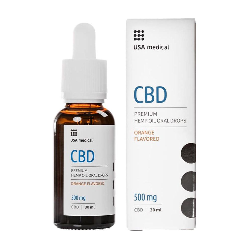 USA medical - CBD Oil 500 mg - Orange - 30 ml