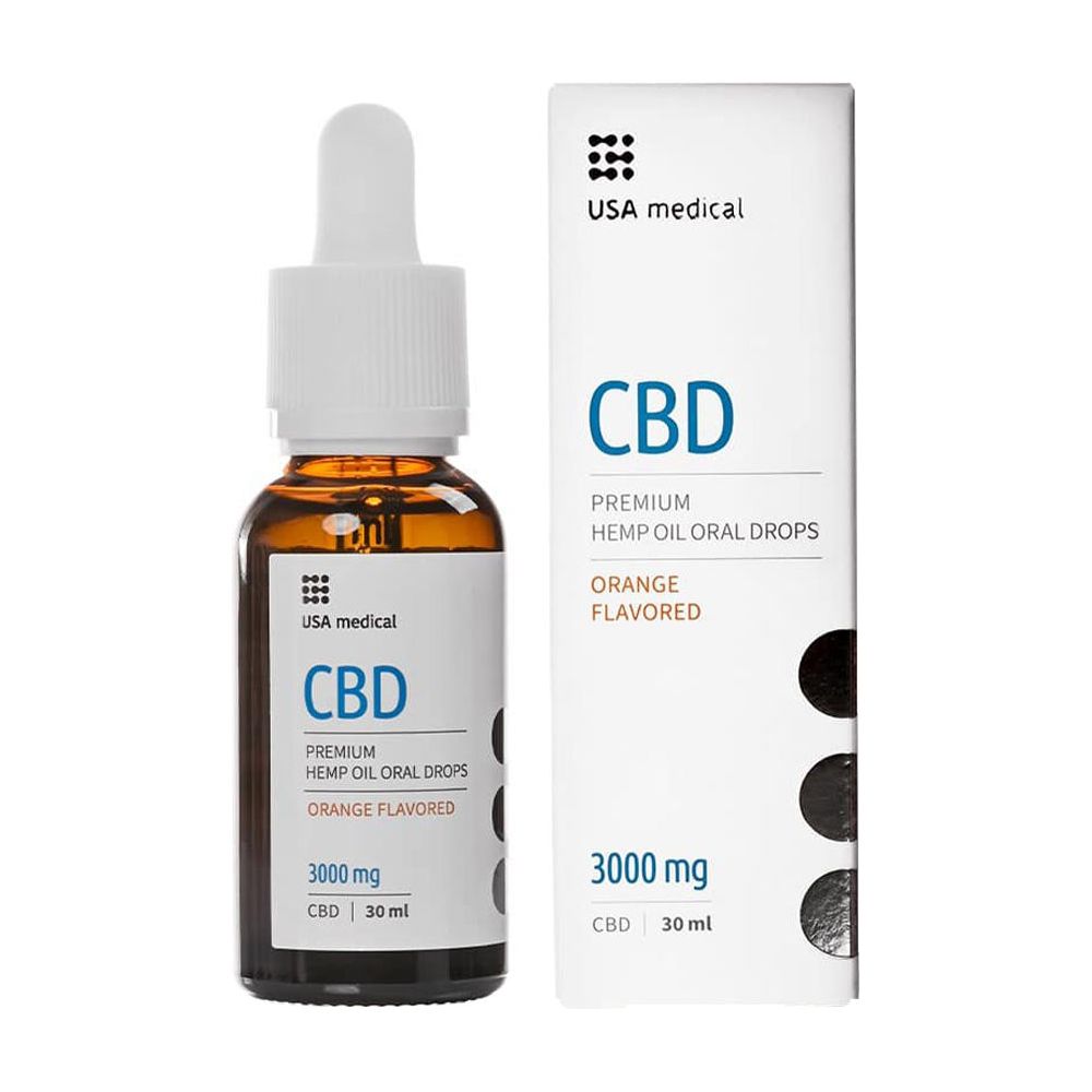 USA medical - CBD Oil 3000 mg - Orange - 30 ml