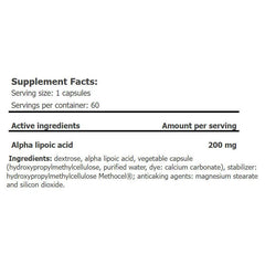 Amix - ALA - Alpha Lipoic Acid - 60 Capsules