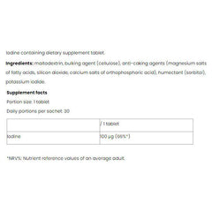 Nutriversum - Iodine - VITA - 30 Tablets