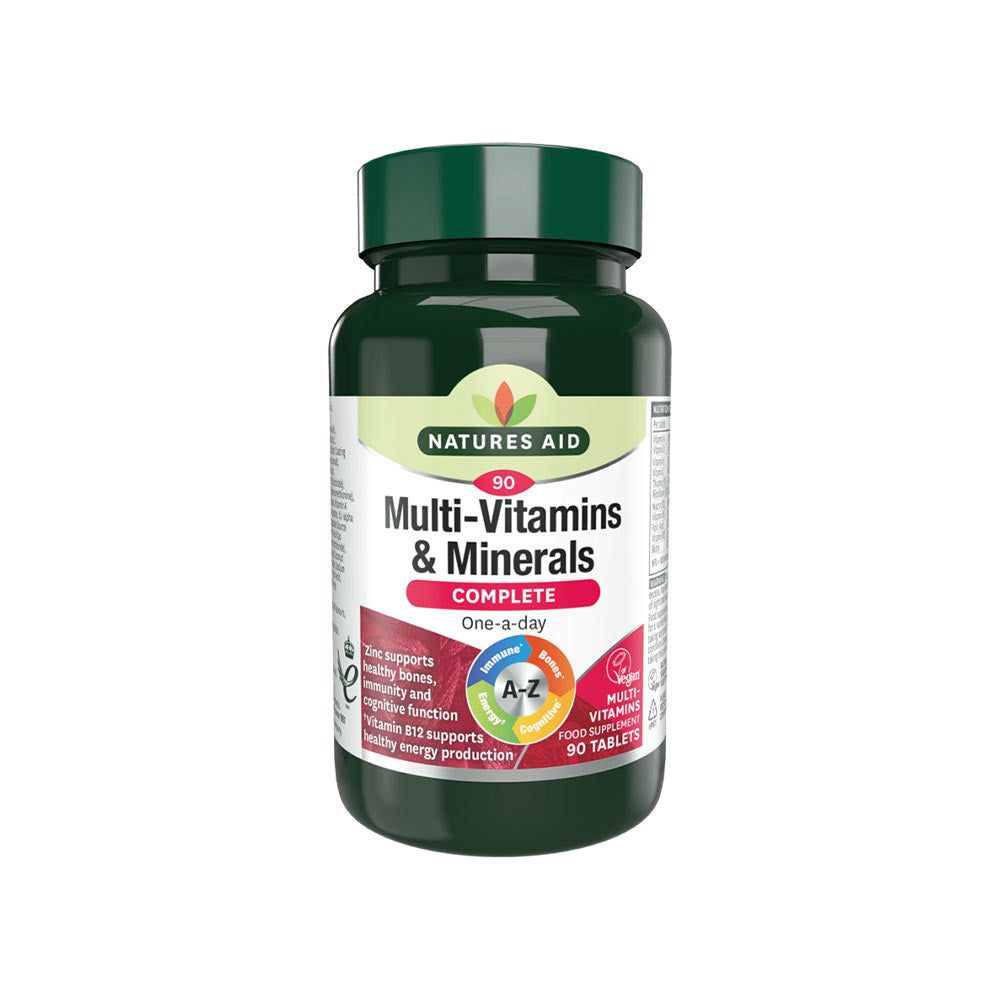 Natures Aid - Complete Multi-Vitamins & Minerals - 90 Tablets