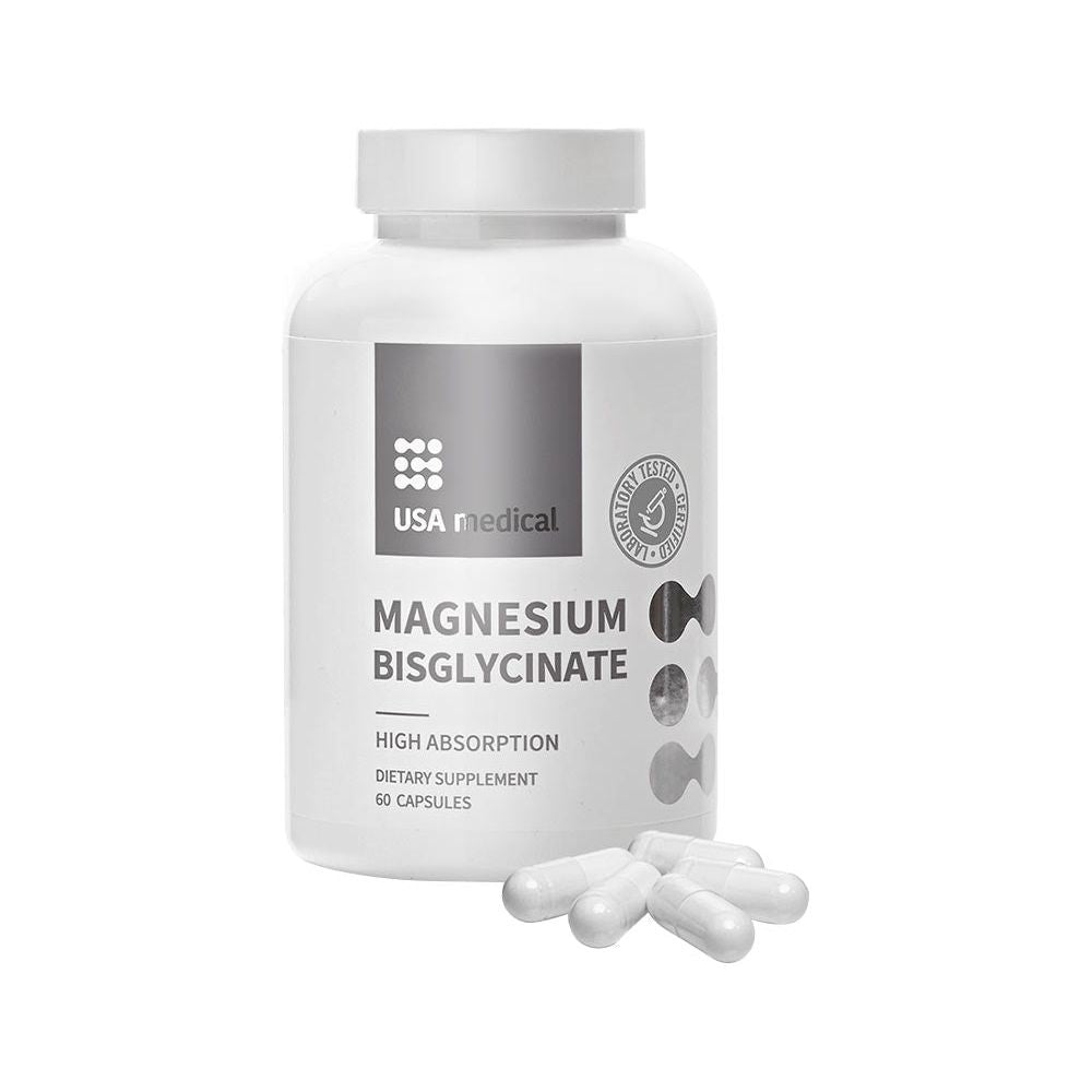 USA medical - Magnesium Bisglycinate - 60 Capsules