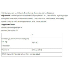 Nutriversum - Cranberry + C - VITA - 30 Capsules