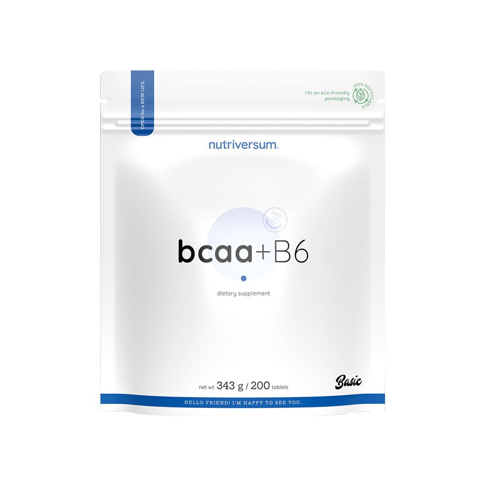 Nutriversum - BCAA + B6 - BASIC - Unflavored - 200 Tablets