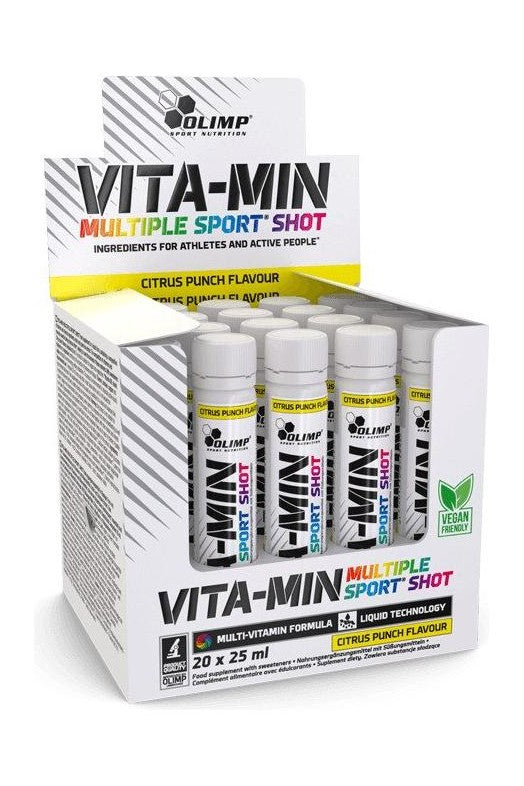 Olimp - Vita-Min Multiple Sport Shots, Citrus Punch - 20 x 25
