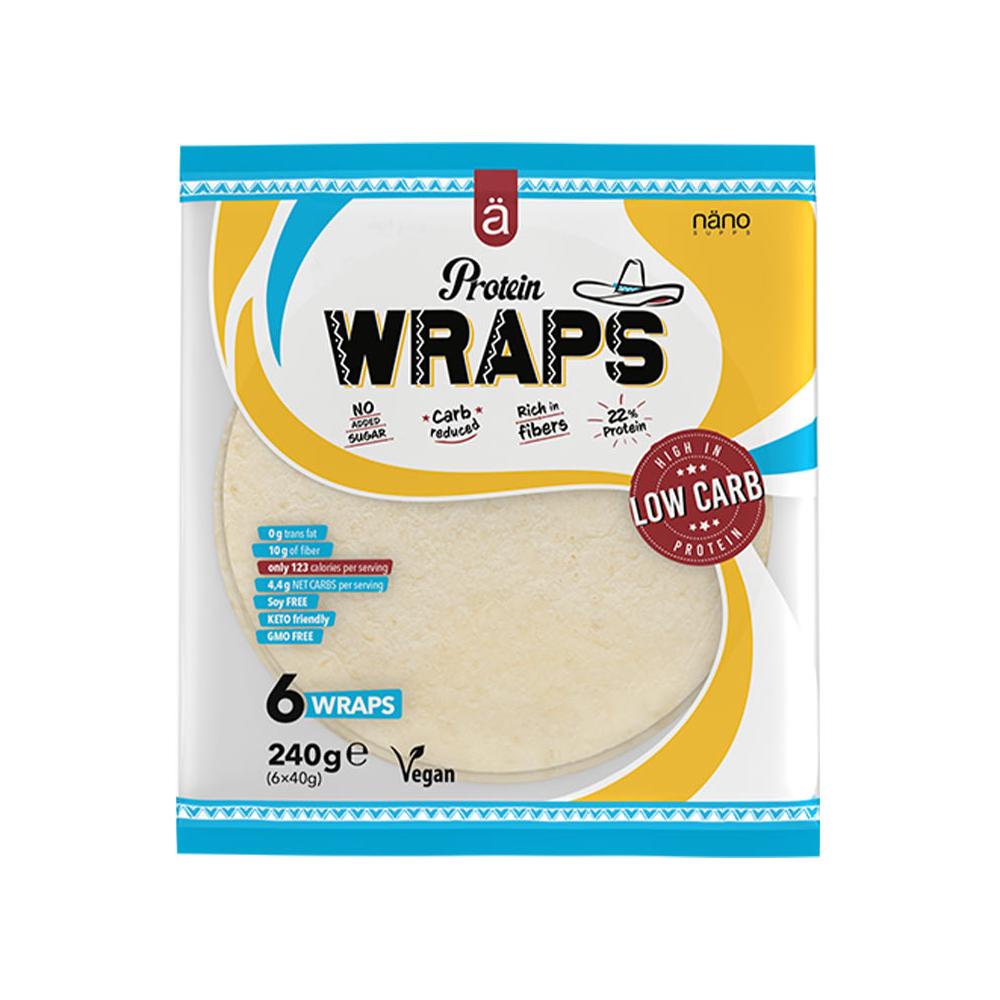 Nanosupps - Protein Wrap - Wheat Flour tortilla - Natural - 240