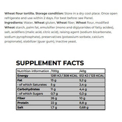 Nanosupps - Protein Wrap - Wheat Flour tortilla - Natural - 240