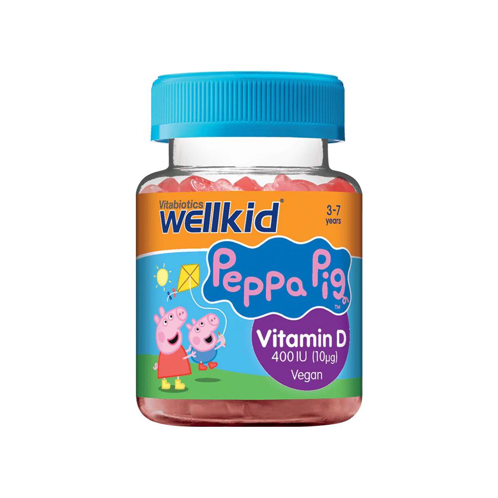 Vitabiotics - Wellkid Peppa Pig Vitamin D 400 IU - Strawberry