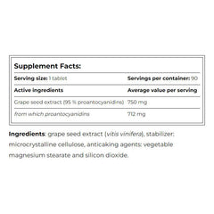 Amix - GreenDay Grape Seed Extract - 90 Tablets