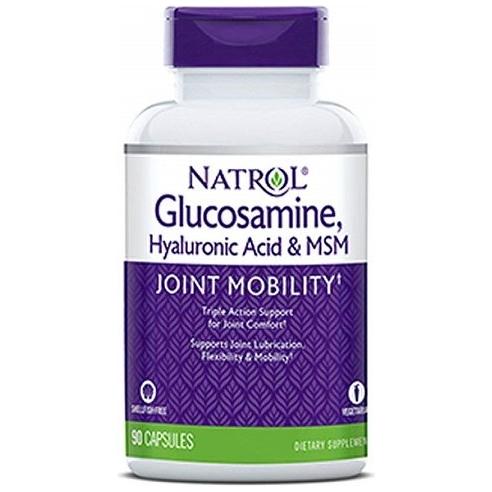 Natrol - Glucosamine, Hyaluronic Acid & MSM - 90 caps