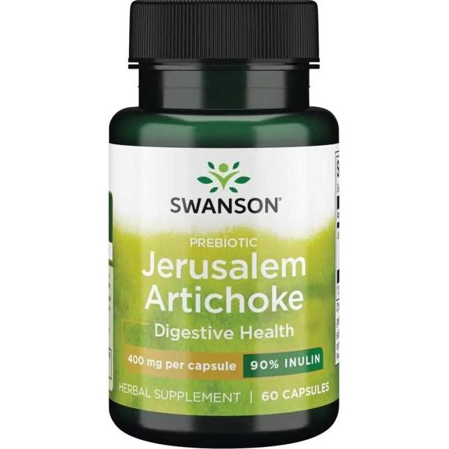 Swanson - Prebiotic Jerusalem Artichoke, 400mg - 60 caps