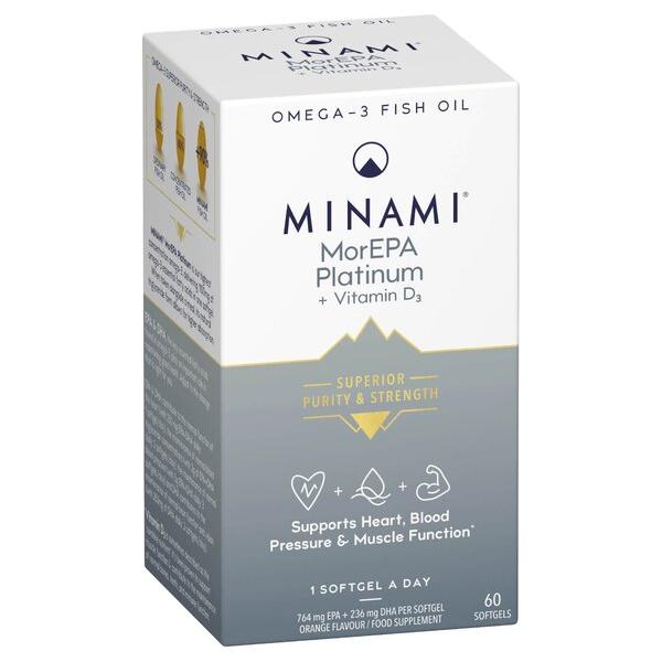 Minami - MorEPA Platinum + Vitamin D3 - 60 softgels