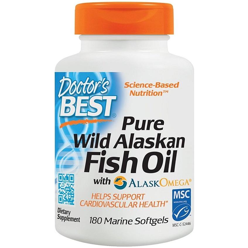 Doctor's Best - Pure Wild Alaskan Fish Oil with AlaskOmega -