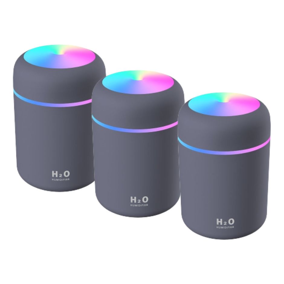 bioU - Set Of 3 X Air Humidifiers - Essential Oil Diffuser -