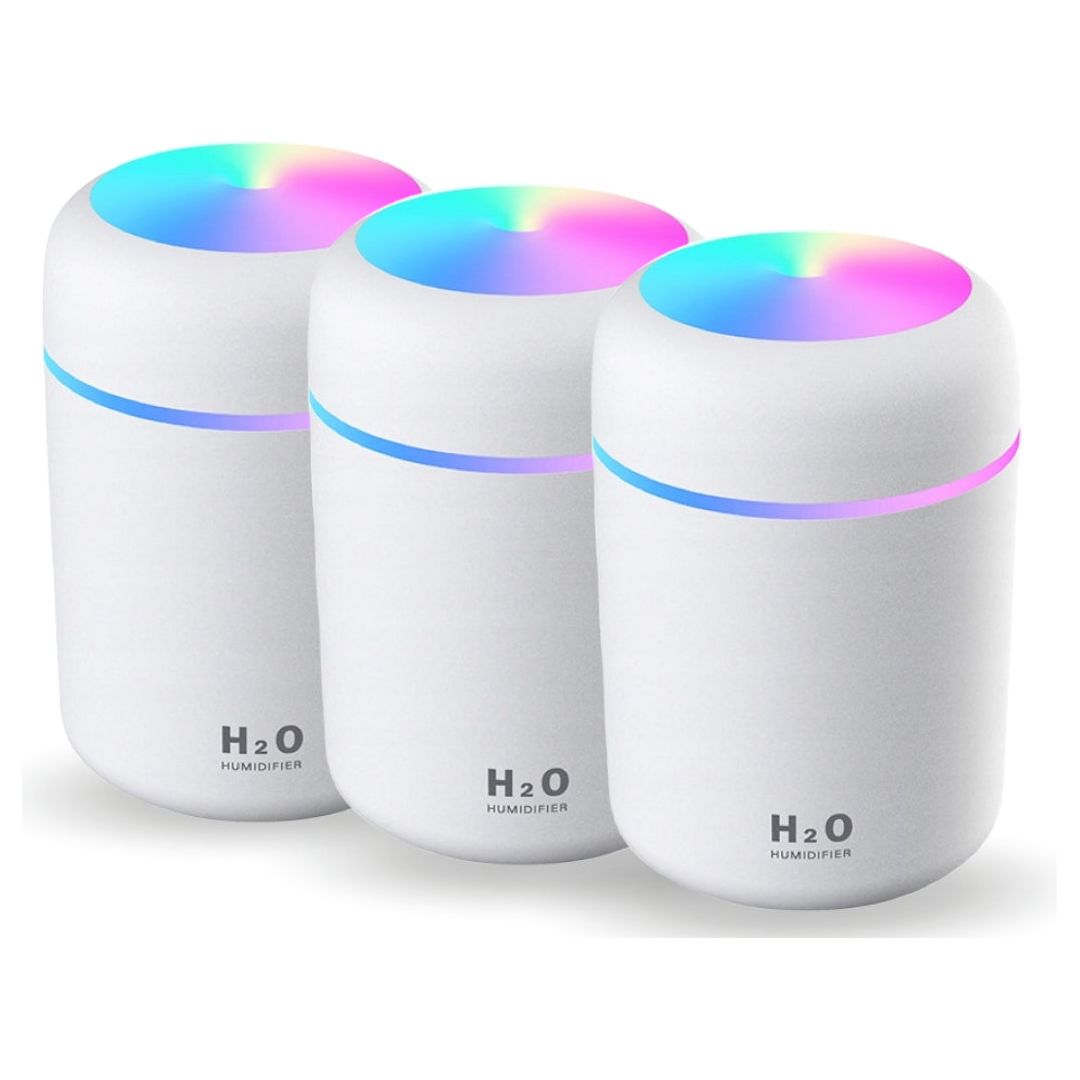 bioU - Set Of 3 X Air Humidifiers - Essential Oil Diffuser -