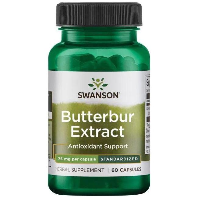 Swanson - Butterbur Extract, 75mg - 60 caps