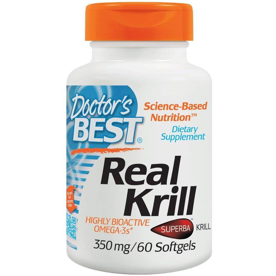 Doctor's Best - Real Krill, 350mg - 60 softgels