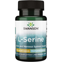 Swanson - AjiPure L-Serine, 500mg - 60 vcaps