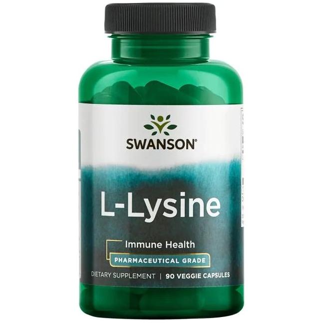 Swanson - AjiPure L-Lysine, 500mg - 90 vcaps