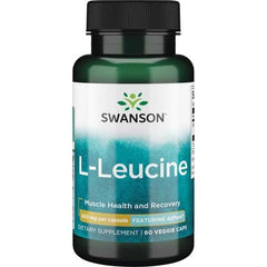 Swanson - AjiPure L-Leucine, 500mg - 60 vcaps