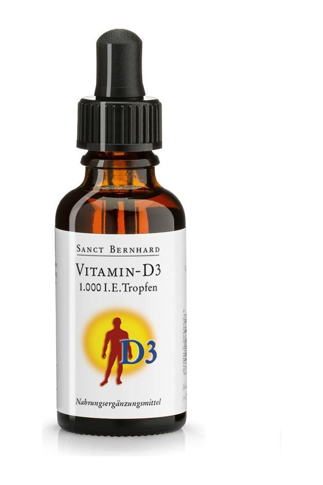Kräuterhaus Sanct Bernhard - Vitamin D3, 1000 Iu, 25 Mcg Drops