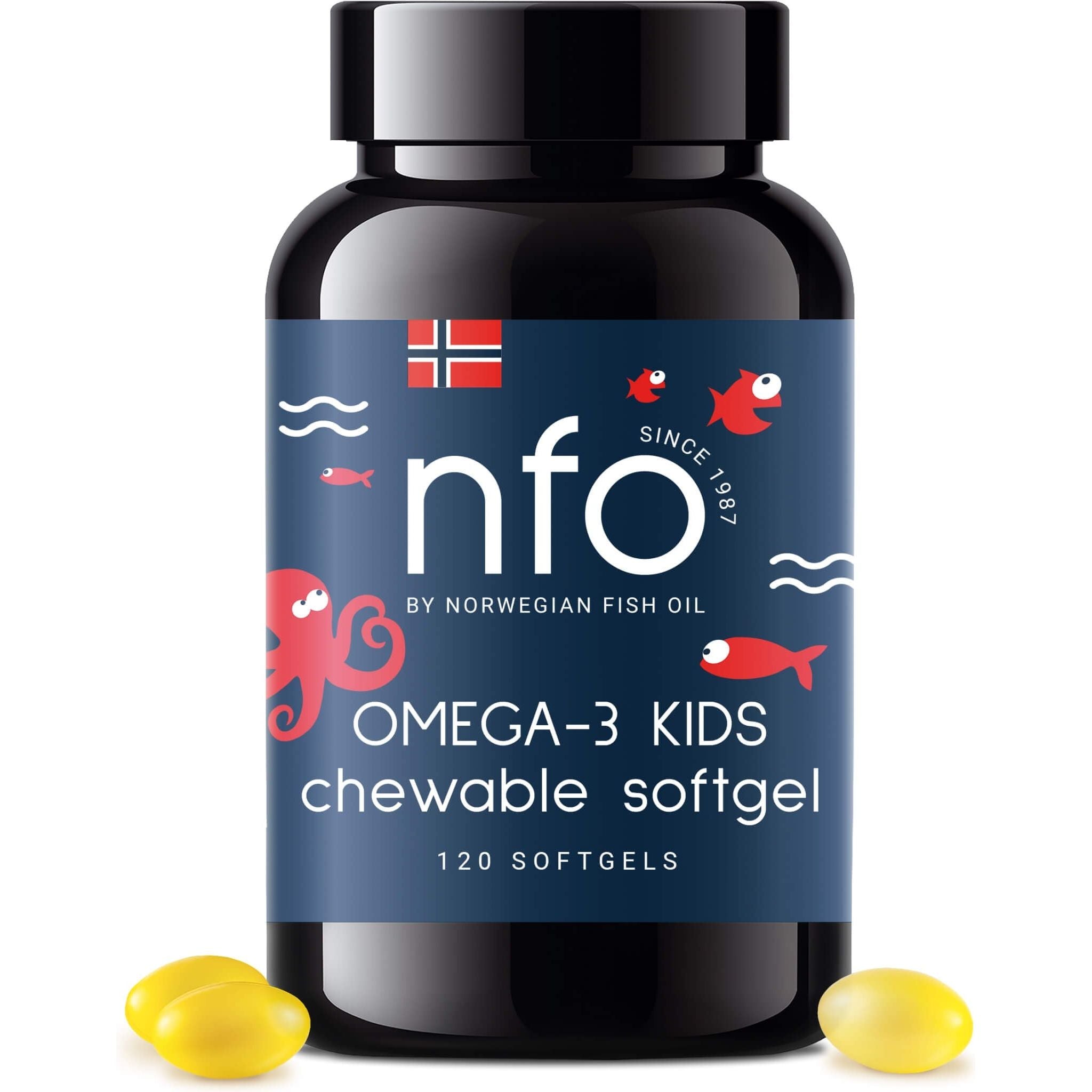 NFO - Omega-3 Kids Chewable (120 Caps)