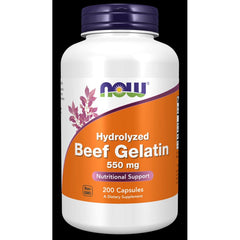 NOW Foods - Beef Gelatin 550 Mg (200 Caps.