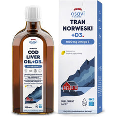 Osavi - Norwegian Cod Liver Oil +D3, 1000 Mg Omega 3 - Lemon