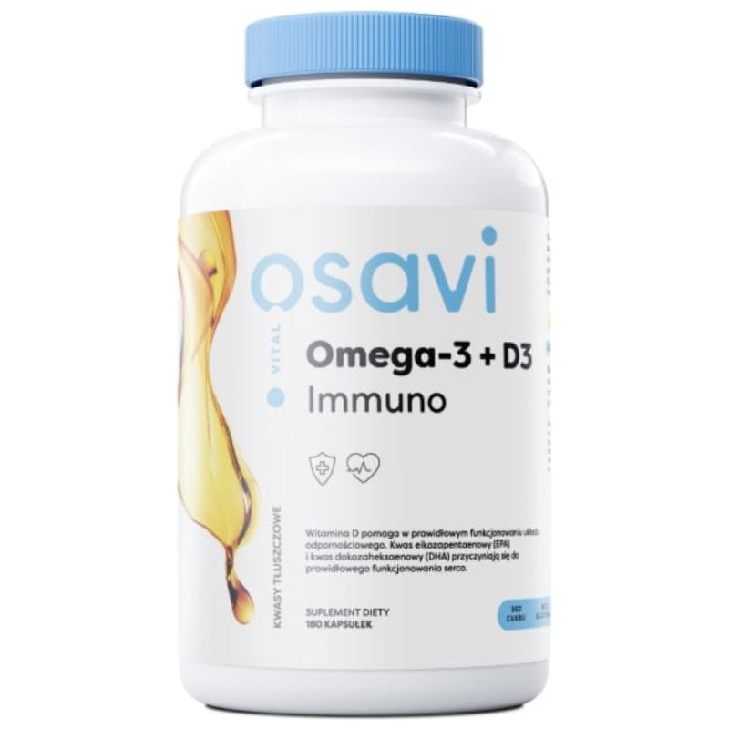 Osavi - Omega-3 + D3 Immuno (180 Caps)