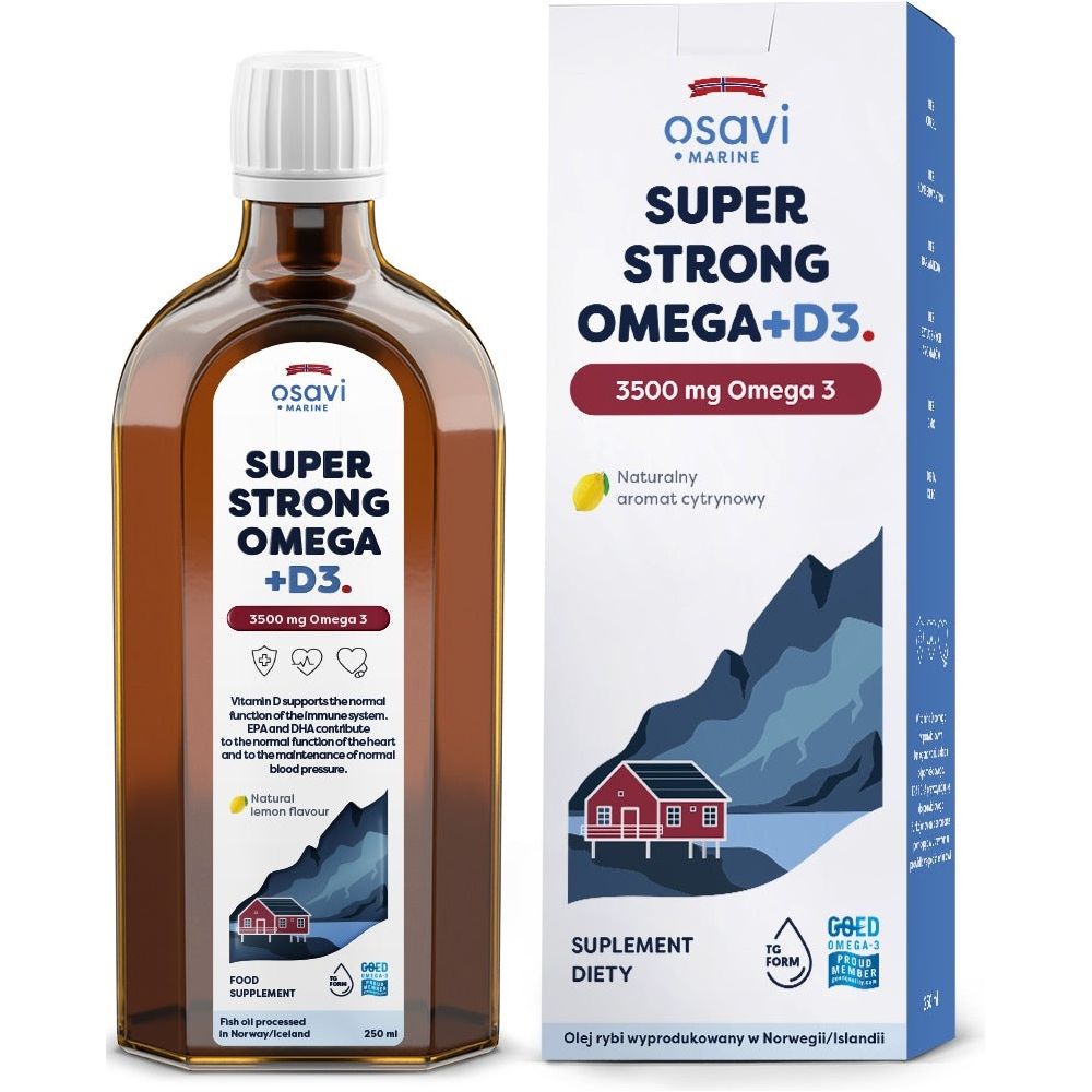 Osavi - Super Strong Omega +D3, 3500 Mg, Natural Lemon Flavour