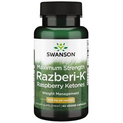 Swanson - Razberi-K, 500mg Maximum Strength - 60 vcaps