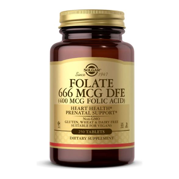 Solgar - Folate 666 Mcg Dfe (400 Mcg Folic Acid) (250 Tabs)