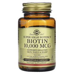 Solgar - Super High Potency Biotin 10000 Mcg (60 Caps.