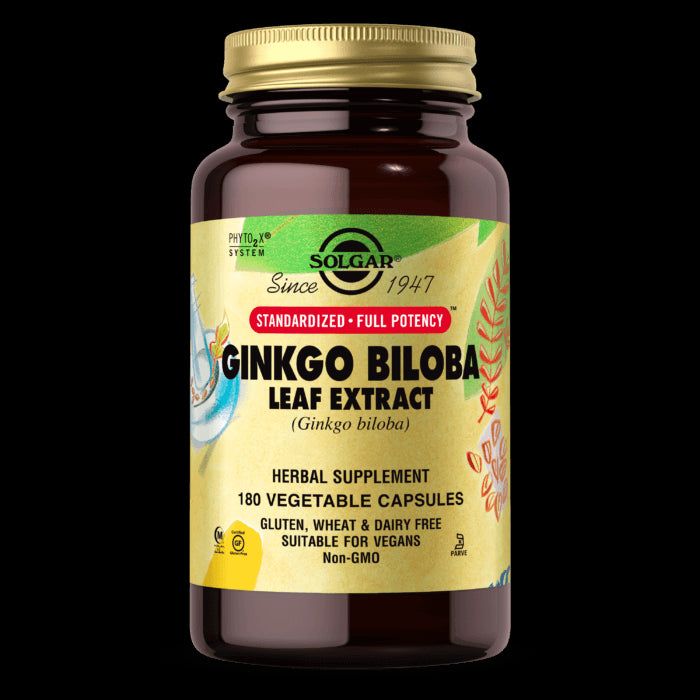 Solgar - Ginkgo Biloba Leaf Extract (180 Vcaps)