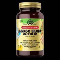 Solgar - Ginkgo Biloba Leaf Extract (180 Vcaps)