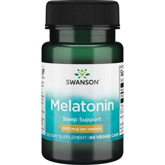 Swanson - Melatonin, 500 Mcg (60 Caps)