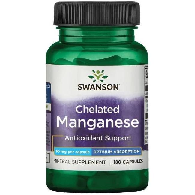 Swanson - Albion Chelated Manganese, 10 Mg (180 Caps)