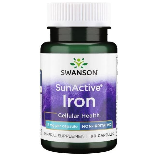 Swanson - Sunactive Iron, 15 Mg (90 Caps)