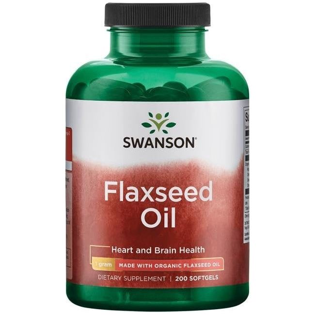 Swanson - Flaxseed Oil, 1000 Mg (200 Caps)