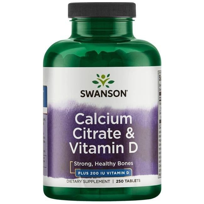 Swanson - Calcium Citrate & Vitamin D3 (250 Tabs)