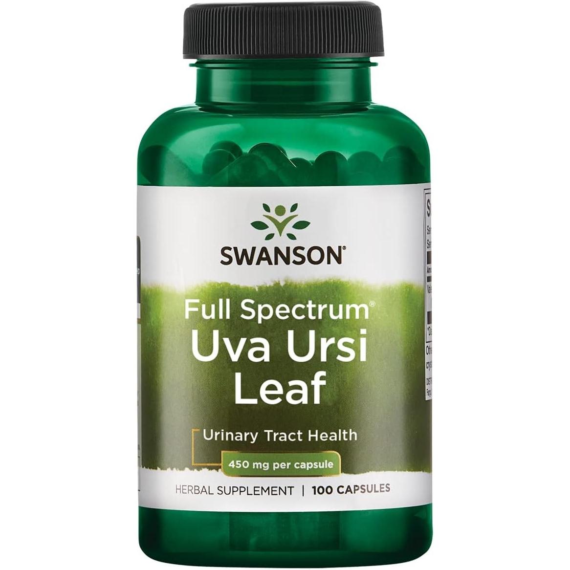 Swanson - Uva Ursi Leaf, 450mg - 100 caps