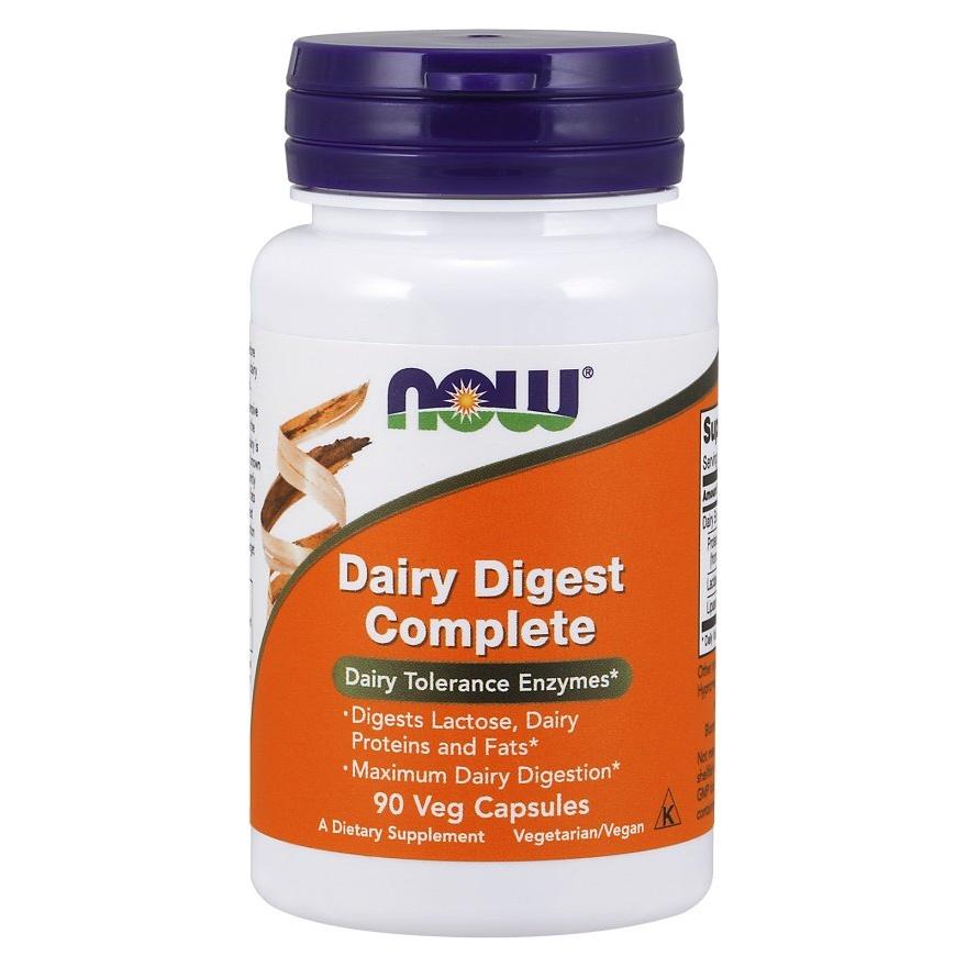 NOW Foods - Dairy Digest Complete - 90 vcaps