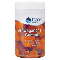 Trace Minerals - Ashwagandha Gummies, Passion Fruit Orange - 60