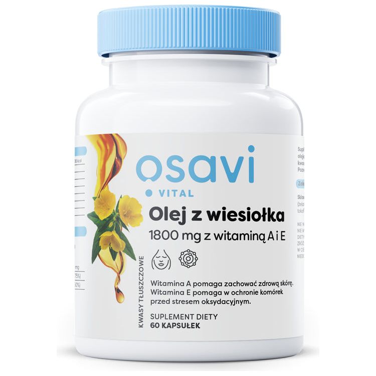 Osavi - Evening Primrose, 600 Mg With Vitamin A & E