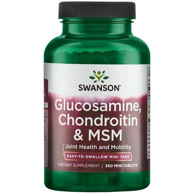 Swanson - Glucosamine, Chondroitin & MSM - 360 mini-tabs