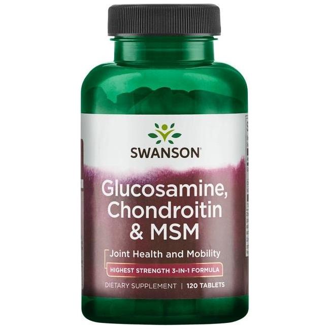 Swanson - Glucosamine, Chondroitin & MSM, 750mg - 120 tablets