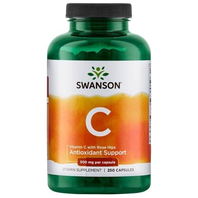 Swanson - Vitamin C, 500 With Rose Hips