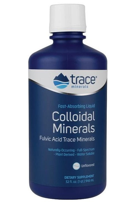 Trace Minerals - Colloidal Minerals, Unflavored - 946 ml.